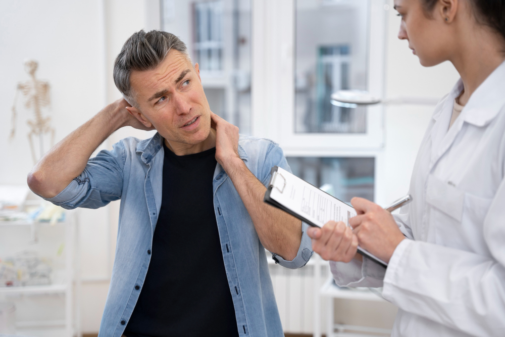Benefits of early neck pain care including improved flexibility reduced stiffness and better posture