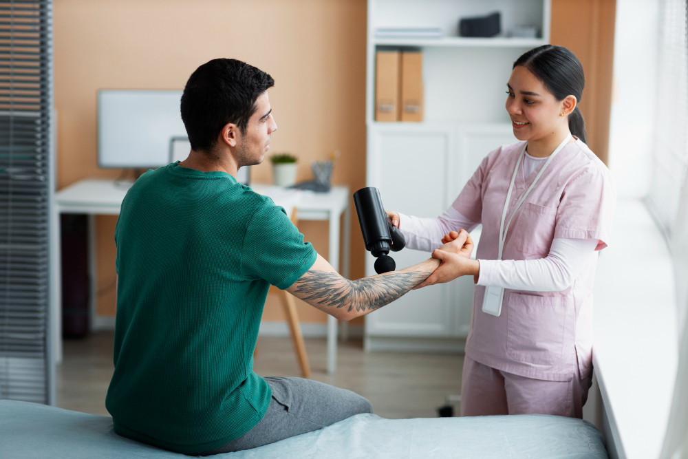 Combined PRP and rehabilitation therapy for long-term recovery