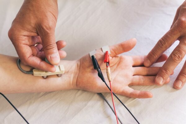 Electromyography and nerve conduction study testing to evaluate nerve and muscle function